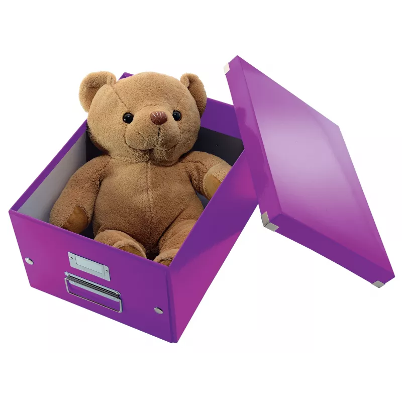 Leitz Click & Store WOW Medium Storage Box, Purple, Carton, 16.7 L, 281 mm, 200 mm, 265 x 335 x 188 mm