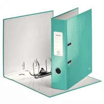 Leitz Lever Arch File 180° WOW POB/Laminated A4/80mm, A4, Carton, Turquoise, 600 sheets, 80 g/m², 8 cm