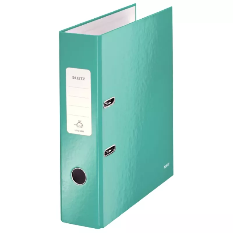 Leitz Lever Arch File 180° WOW POB/Laminated A4/80mm, A4, Carton, Turquoise, 600 sheets, 80 g/m², 8 cm