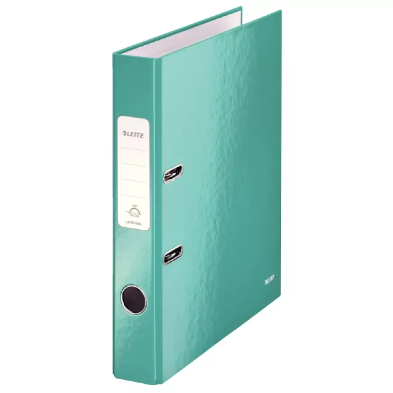 Leitz Lever Arch File 180° WOW POB/Laminated A4/50mm, A4, Carton, Turquoise, 350 sheets, 80 g/m², 5 cm
