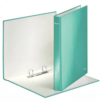 Leitz Ringbinder WOW Laminated A4+ 2DR/25mm, A4, Carton, Blue, White, 250 sheets, 80 g/m²