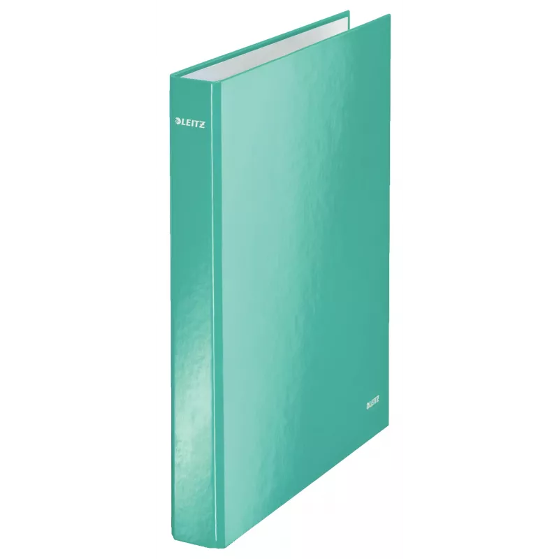 Leitz Ringbinder WOW Laminated A4+ 2DR/25mm, A4, Carton, Blue, White, 250 sheets, 80 g/m²