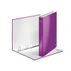 Leitz Ringbinder WOW Laminated A4+ 4DR/25mm, A4, Carton, Metallic, Purple, 230 sheets, 80 g/m², 2.5 cm