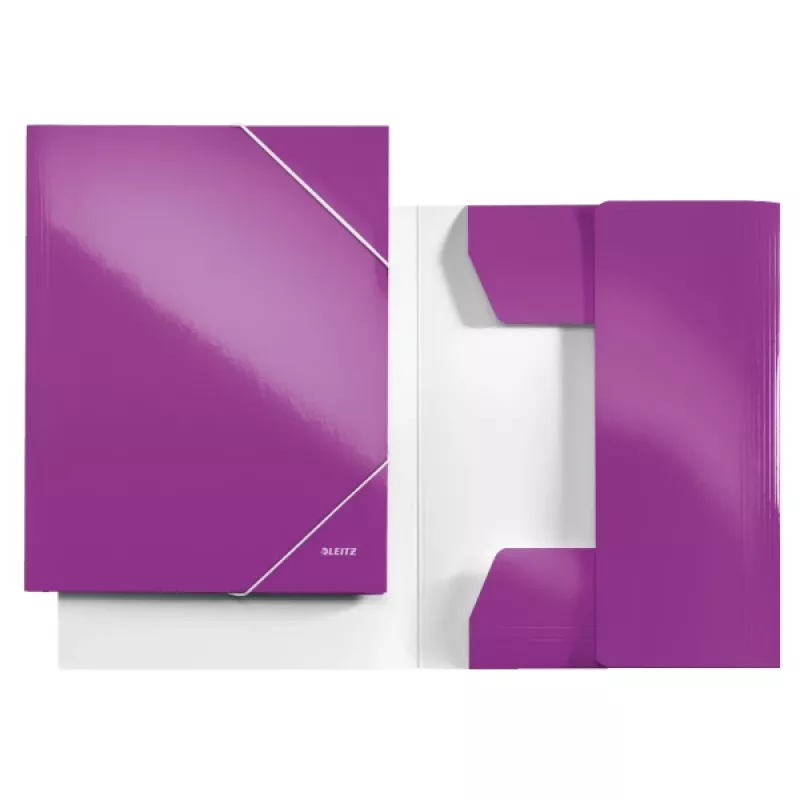 Leitz 3-Flap Folder WOW Card/POB A4, A4, Polypropylene (PP), Violet, 250 sheets, 80 g/m², Paper