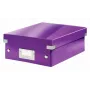 Leitz Organizer Box Click & Store WOW Small, Purple, Carton, 600 g