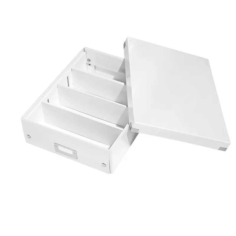 Leitz Click & Store WOW Medium Organiser Box, White, Carton, 880 g