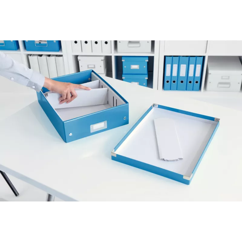 Leitz Click & Store WOW Medium Organiser Box, Blue, Carton, 880 g