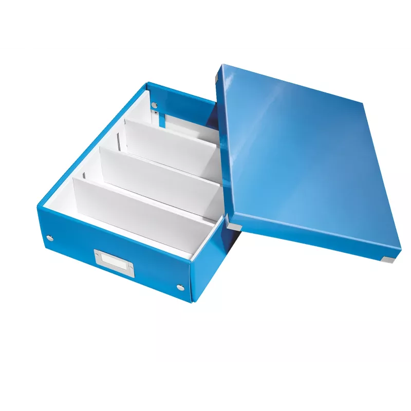 Leitz Click & Store WOW Medium Organiser Box, Blue, Carton, 880 g