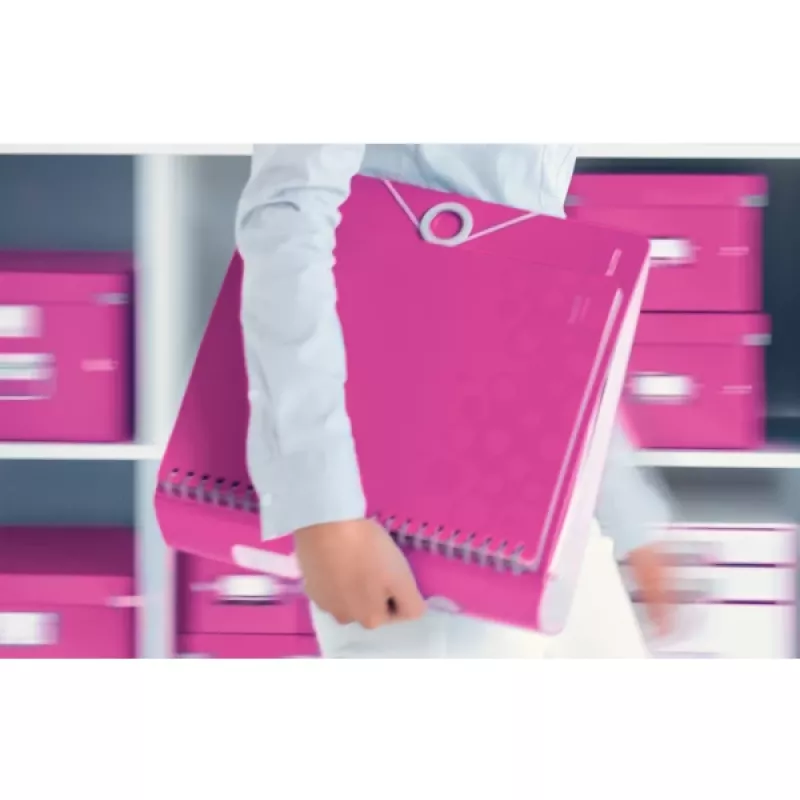 Leitz Lever Arch File Active PP WOW A4/80mm, A4, Polyfoam, Rose, 500 sheets, 80 g/m², 8.2 cm