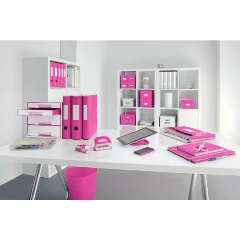 Leitz Lever Arch File Active PP WOW A4/80mm, A4, Polyfoam, Rose, 500 sheets, 80 g/m², 8.2 cm