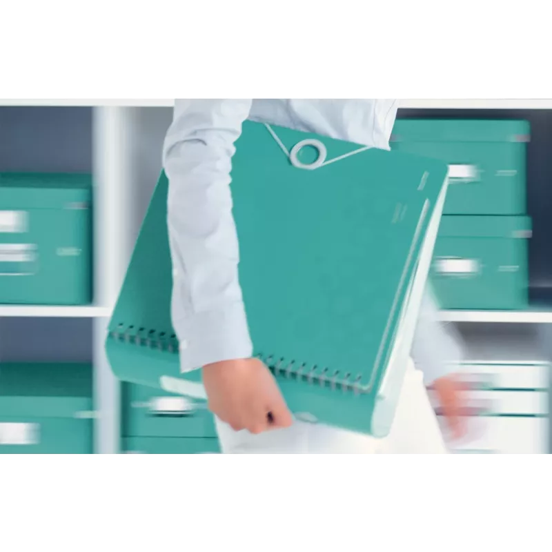 Leitz Lever Arch File Active PP WOW A4/80mm, A4, Polyfoam, Turquoise, 500 sheets, 80 g/m², 8.2 cm
