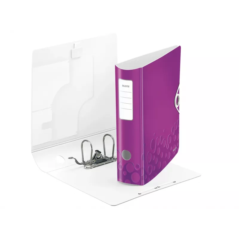 Leitz Lever Arch File Active PP WOW A4/80mm, A4, Polyfoam, Violet, 500 sheets, 80 g/m², 8.2 cm