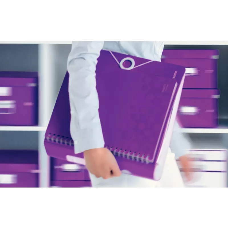 Leitz Lever Arch File Active PP WOW A4/80mm, A4, Polyfoam, Violet, 500 sheets, 80 g/m², 8.2 cm