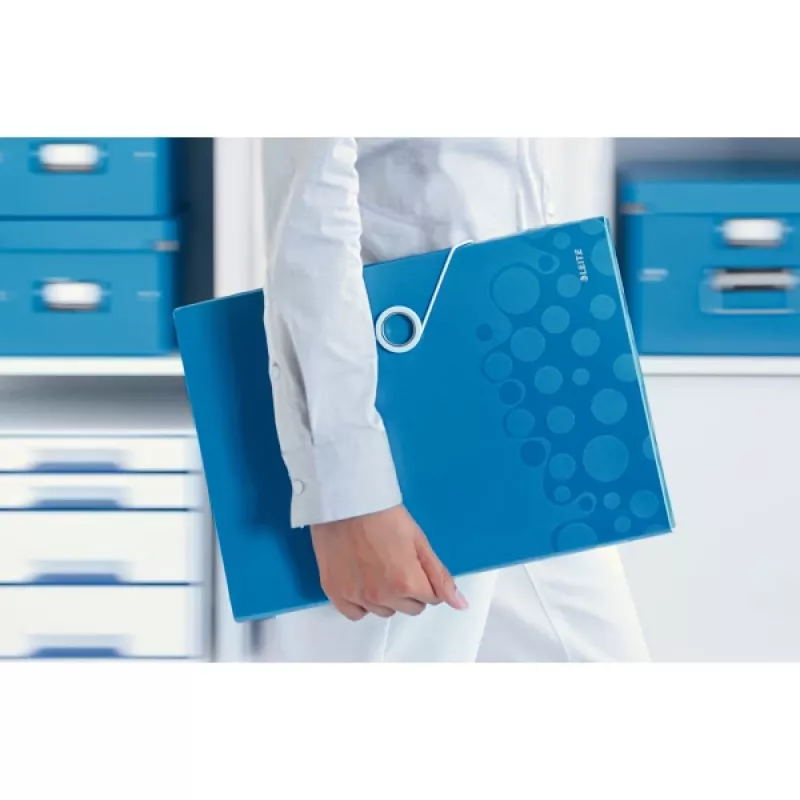 Leitz Project File WOW PP, A4, Polypropylene (PP), Blue, 200 sheets, 254 mm, 38 mm