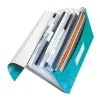 Leitz Project File WOW PP, Conventional file folder, A4, Polypropylene (PP), Turquoise, 200 sheets, 254 mm