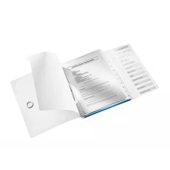 Leitz Divider Book WOW PP 12 tabs, A4, Polypropylene (PP), Blue, Metallic, 200 sheets, 265 mm, 17 mm