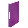 Leitz Ringbinder WOW PP A4 2RR/25mm, A4, Round ring, Polypropylene (PP), Metallic, Violet, White, 190 sheets