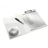 Leitz Clipboard with cover WOW, A4, Polyfoam, Blue, 75 sheets, 1 pockets, 230 mm