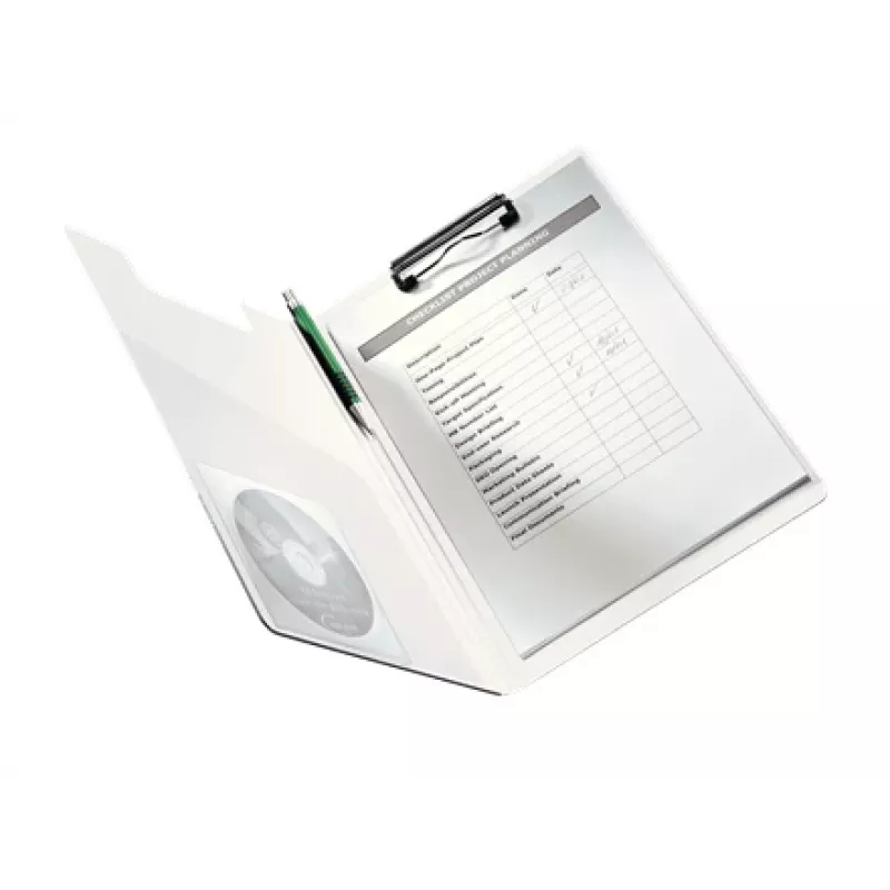 Leitz Clipboard with cover WOW, A4, Polyfoam, Purple, 75 sheets, 1 pockets, 230 mm
