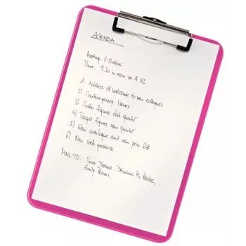 Leitz Clipboard without frontcover WOW, A4, Plastic, Pink, 80 sheets, 228 mm, 320 mm