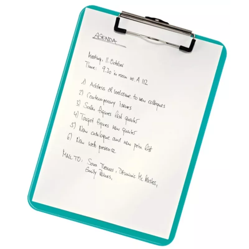 Leitz Clipboard without frontcover WOW, A4, Plastic, Blue, 80 sheets, 228 mm, 320 mm