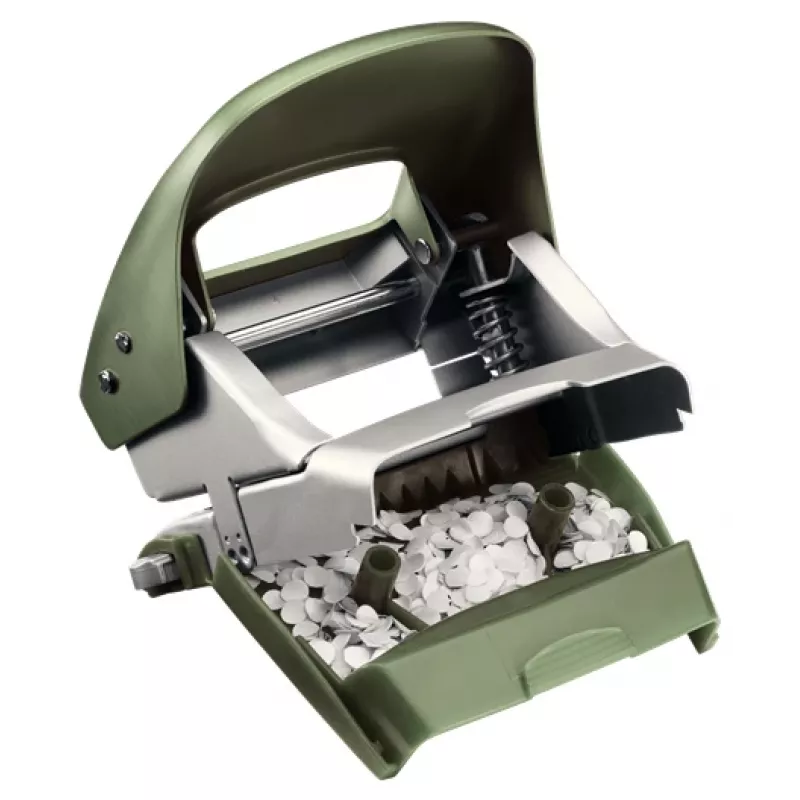 Leitz NeXXt Hole Punch Style, 2-hole 30 sheets Metal, 30 sheets, Green, Silver, Metal, 8 cm, A6, 107 mm