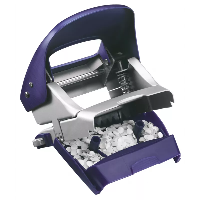 Leitz Hole Punch Style NeXXt, 2-hole 30 sheets Metal, 30 sheets, Blue, 8 cm, A6, 380 g, 107 x 100 x 137 mm