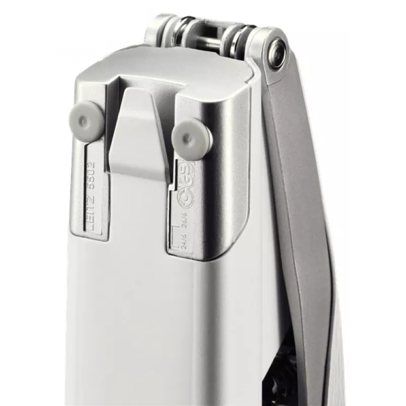 Leitz NeXXt Stapler Style, 30 sheets Metal, 30 sheets, Silver, White, P3, Metal, Plastic, 80 g/m², Top