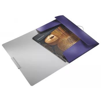 Leitz 3-Flap Folder Style PP A4, A4, Polypropylene (PP), Blue, 150 sheets, 80 g/m², Elastic band