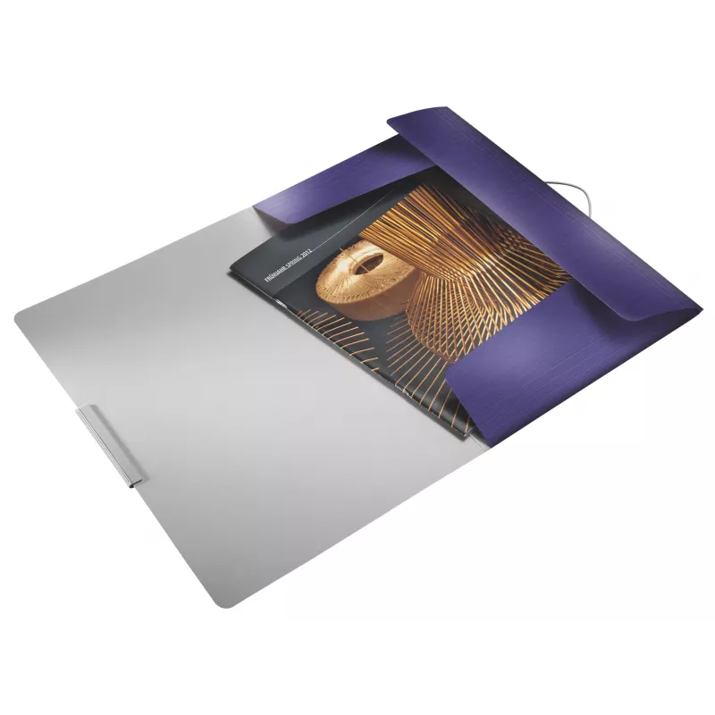 Leitz 3-Flap Folder Style PP A4, A4, Polypropylene (PP), Blue, 150 sheets, 80 g/m², Elastic band