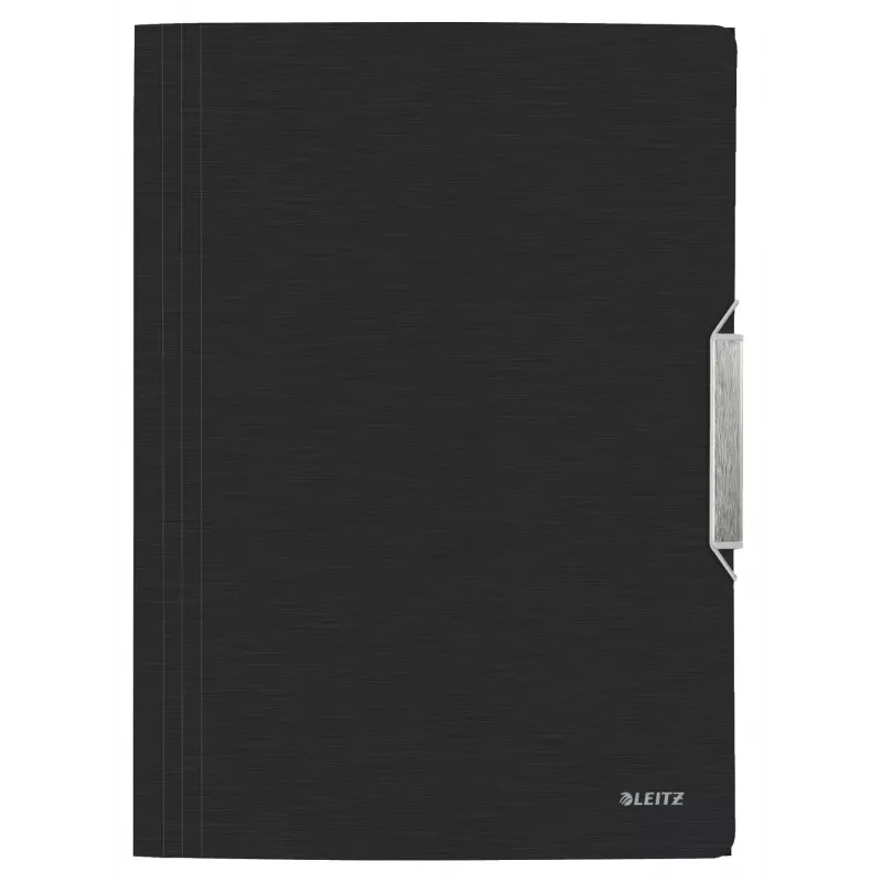 Leitz 3-Flap Folder Style PP A4, A4, Polypropylene (PP), Black, 150 sheets, 80 g/m², Elastic band