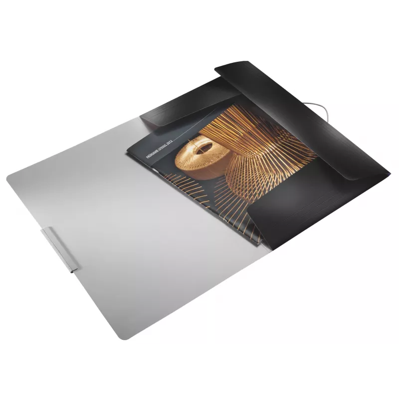 Leitz 3-Flap Folder Style PP A4, A4, Polypropylene (PP), Black, 150 sheets, 80 g/m², Elastic band
