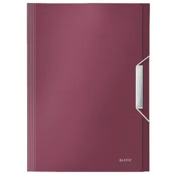 Leitz Expanding Concertina File Style PP, A4, Polypropylene (PP), Red, 250 sheets, 80 g/m², 6 pockets