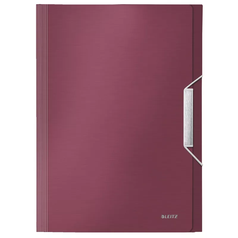 Leitz Expanding Concertina File Style PP, A4, Polypropylene (PP), Red, 250 sheets, 80 g/m², 6 pockets