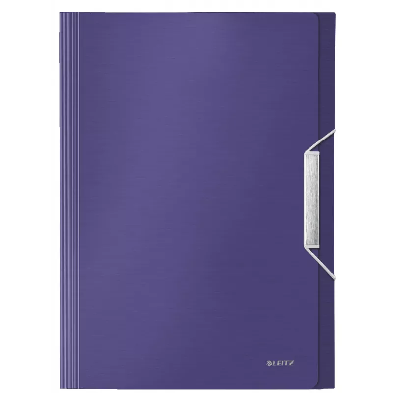 Leitz Expanding Concertina File Style PP, A4, Polypropylene (PP), Blue, 250 sheets, 80 g/m², 6 pockets
