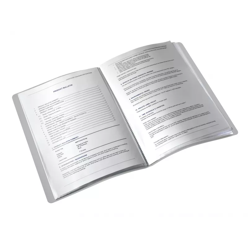 Leitz Display Book Style PP 20 pages, Red, Polyvinyl chloride (PVC), 20 pockets, A4, 231 mm, 13 mm