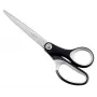 Leitz Titanium Quality Scissors 180 mm, Adult, Straight cut, Single, Black, Silver, Stainless steel, Office scissors