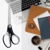 Leitz Titanium Quality Scissors 205 mm, Adult, Straight cut, Single, Black, White, Stainless steel, Office scissors