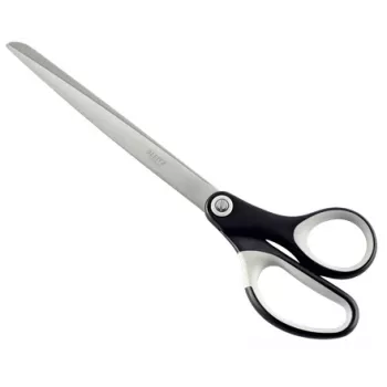 Leitz Titanium Quality Scissors 260 mm, Adult, Straight cut, Single, Black, Stainless steel, Stainless steel, Office scissors