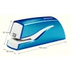 Leitz NeXXt Stapler Battery-powered WOW 5566, 10 sheets, 1 cm, Plastic, Blue, White, Battery, 50 mm
