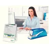 Leitz NeXXt Stapler Battery-powered WOW 5566, 10 sheets, 1 cm, Plastic, Blue, White, Battery, 50 mm