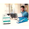 Leitz NeXXt Stapler Battery-powered WOW 5566, 10 sheets, 1 cm, Plastic, Blue, White, Battery, 50 mm