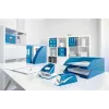 Leitz NeXXt Stapler Battery-powered WOW 5566, 10 sheets, 1 cm, Plastic, Blue, White, Battery, 50 mm