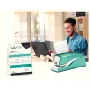 Leitz NeXXt Stapler Battery-powered WOW 5566, 10 sheets, 1 cm, Plastic, Blue, White, Battery, 50 mm