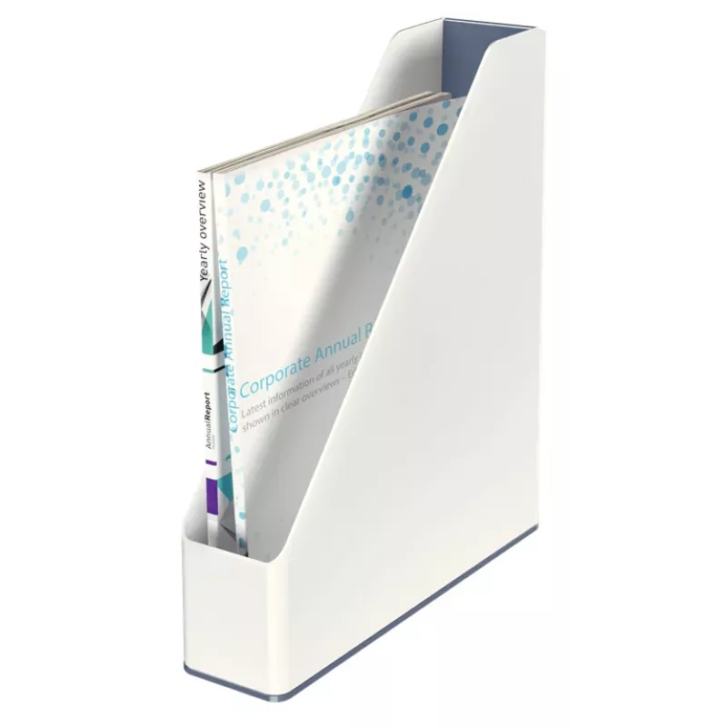 Leitz Magazine File WOW Dual Colour, White, Plastic, A4, 272 mm, 318 mm, 430 g