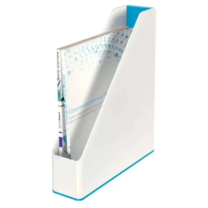 Leitz Magazine File WOW Dual Colour, Blue, White, Plastic, A4, 272 mm, 318 mm, 430 g