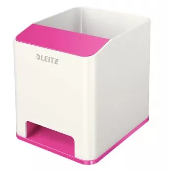 Leitz Sound Pen Holder WOW, Pink, White, Polystyrene, 90 mm, 101 mm, 100 mm, 140 g