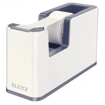 Leitz Tape Dispenser WOW, 1.9 cm, 33 m, Polystyrene, White, 51 mm, 126 mm