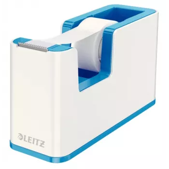 Leitz Tape Dispenser WOW, 1.9 cm, 33 m, Polystyrene, Blue, Metallic, 51 mm, 126 mm