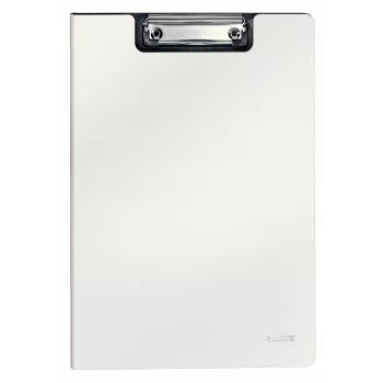 Leitz Clipfolder with front cover Solid, A4, White, 75 sheets, Polyfoam, 229 mm, 16 mm